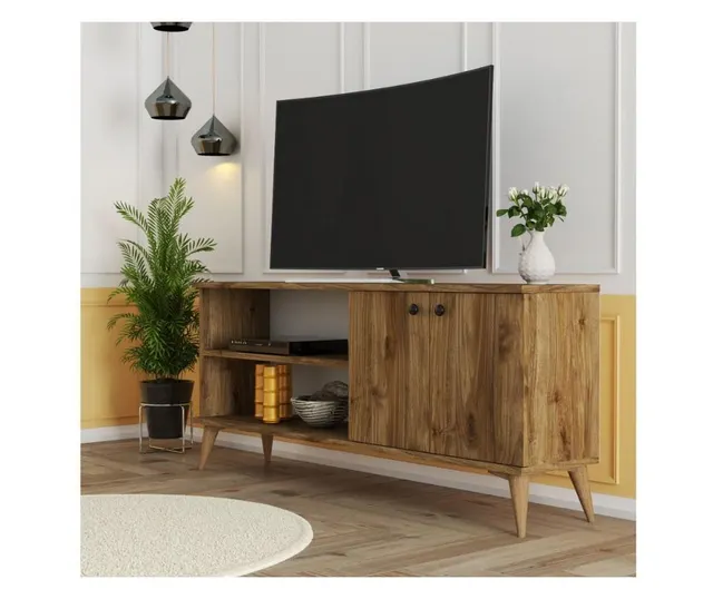 Έπιπλο Τηλεόρασης με ράφι,Everest 1570 Μ138xΠ29,5xΥ60 εκ., All4home